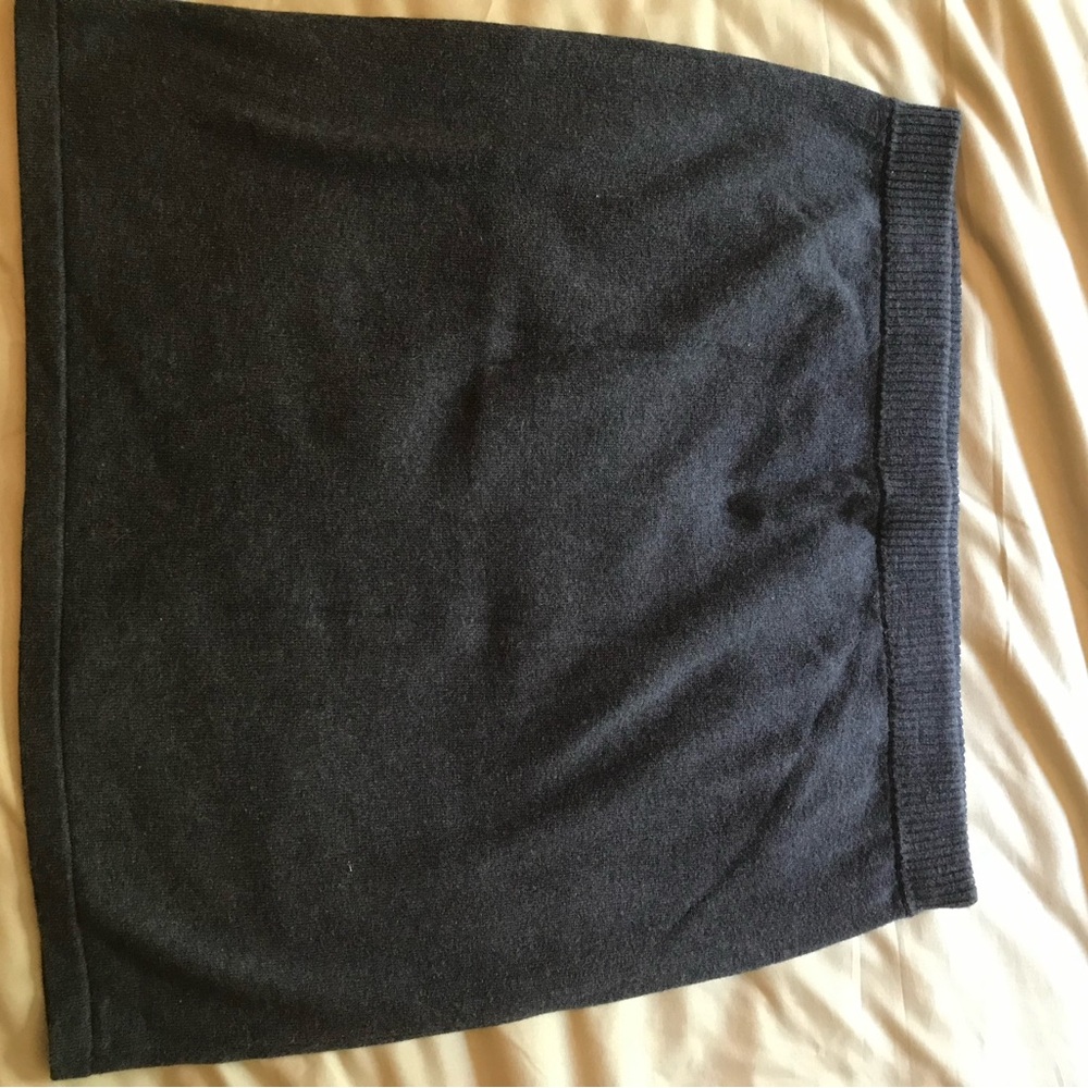 J. Jill Charcoal Knit Skirt